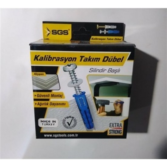 SGS Kalibrasyon Takım Dübel Silindir Başlı 8mm 100Adet