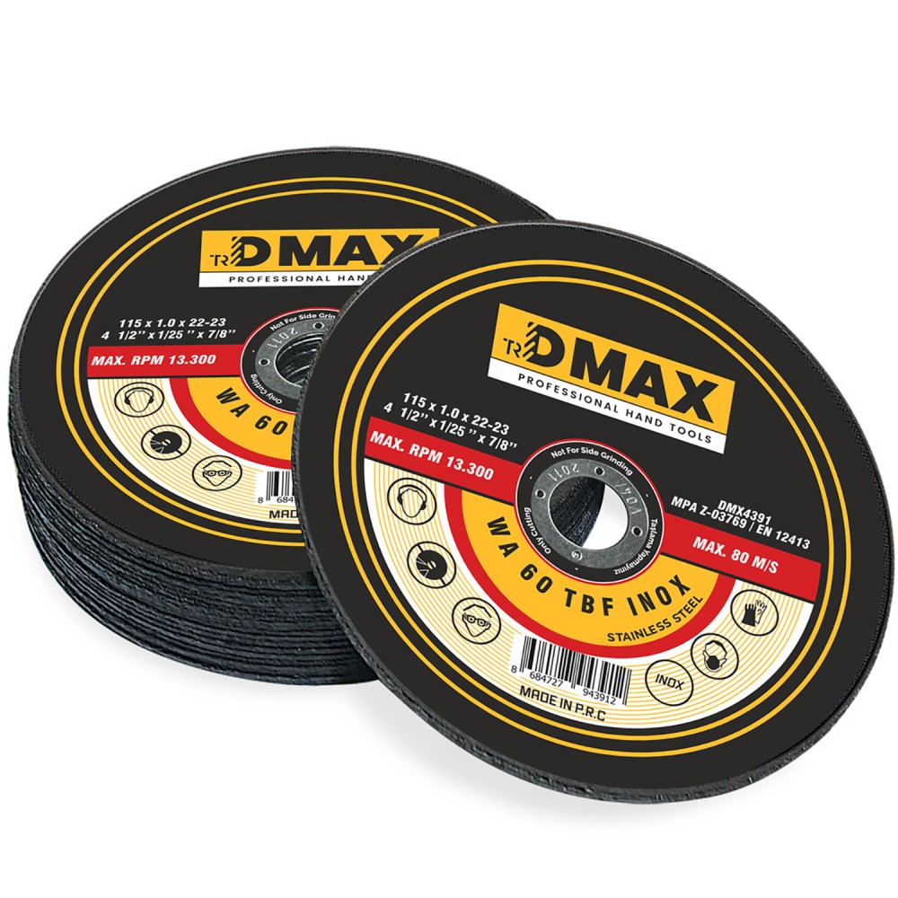 DMX4391 İNOX KESİCİ TAŞ 115x1,0x22,2